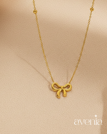 The Aurelia Bow Pendant Necklace